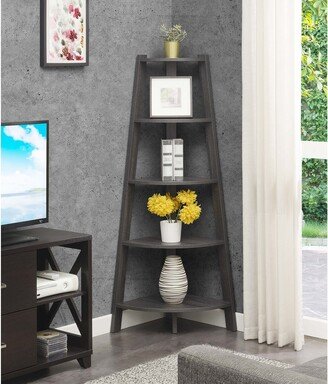 Copper Grove Helena 5 Tier Wide Corner Bookcase