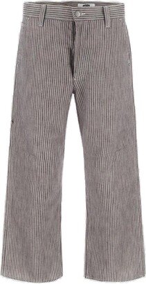 Pinstripe Straight Leg Cargo Pants