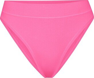 Cotton Jersey Cheeky Tanga | Sugar Pink