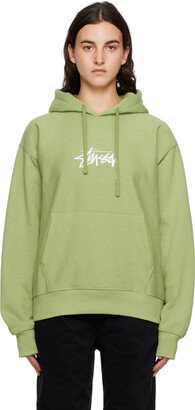 Green Embroidered Hoodie