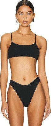 Helsa Organic Jersey Bralette in Black