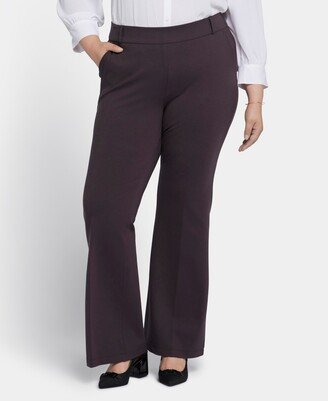 Plus Size Pull On Flare Leg Trouser Pants