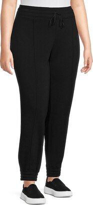 MARC NEW YORK PERFORMANCE, Plus Size Plus Pleated Fleece Joggers