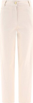 Straight-Leg Logo Patch Tailored Trousers