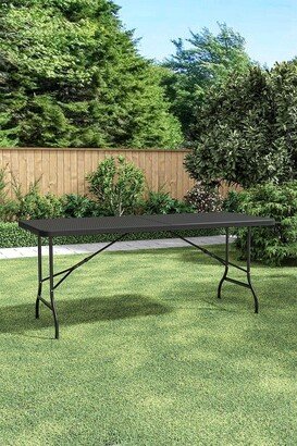 Living and Home Outdoor Camping Folding Black Table