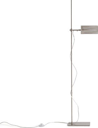 Darja Satin Nickel Perforated Metal Reading Lamp