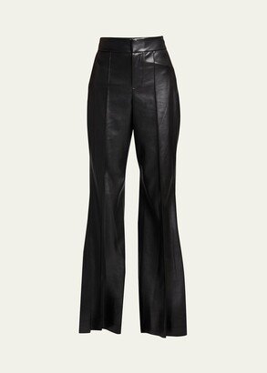 Dylan High-Waist Faux-Leather Pants-AA