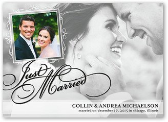 Wedding Announcements: That Perfect Moment Wedding Announcement, Black, Standard Smooth Cardstock, Square