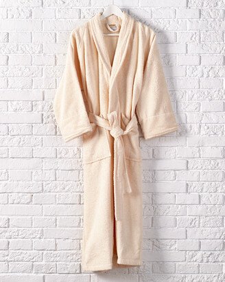 Long-Staple Combed Terry Unisex Adult Long Staple Combed Cotton Bathrobe-AH