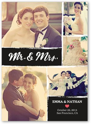 Wedding Announcements: Sweet Union Wedding Announcement, Black, Signature Smooth Cardstock, Square