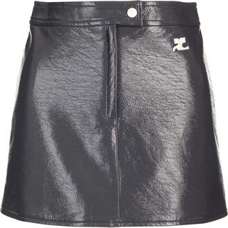 Steel Gray Mini Skirt