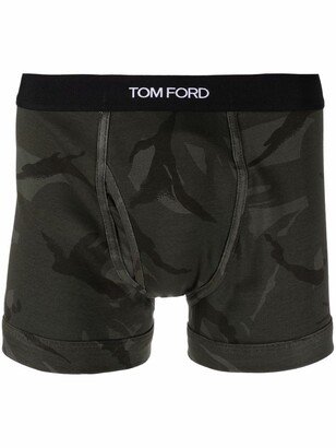 Camouflage-Print Boxers