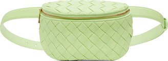 Green Intrecciato Belt Bag