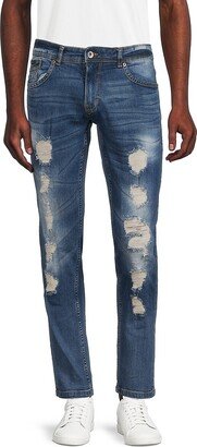 RawX Faded & Distressed Skinny Jeans