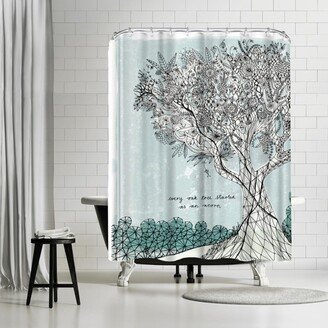 71 x 74 Shower Curtain, Every Oak Tree by Paula Mills