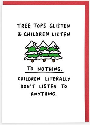 Cath Tate Cards Tree Tops Glisten Christmas Card