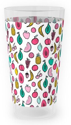 Outdoor Pint Glasses: Summer Tropical Fruits - Multi Outdoor Pint Glass, Multicolor