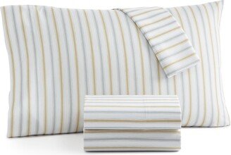 Home Design Easy Care Printed Microfiber 4-Pc. Sheet Set, King, Created for Macy's