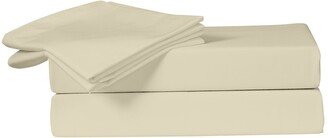 Just Linen Home Fashions 300 TC Fine 100pct Egyptian Quality Cotton Sateen Solid Sheet Set