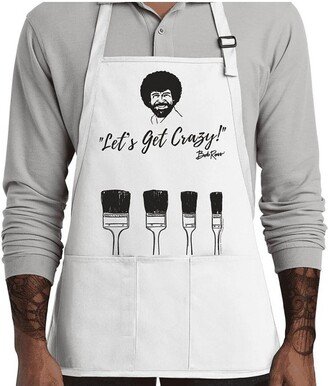 Prime Party Bob Ross Let's Get Crazy Three Pocket Adult Apron