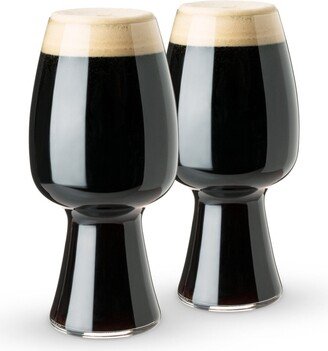 Craft Beer Stout Glass, Set of 2, 21 Oz