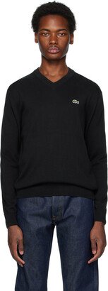 Black V-Neck Sweater-AA