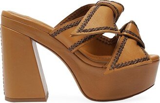 Clarita 120MM Leather Platform Sandals