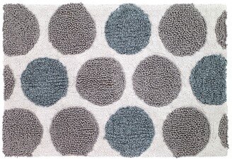Dotted Circle Cotton/Lurex Bath Rug, 20