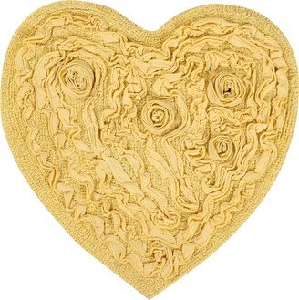 Bell Flower Heart Bath Rug 25