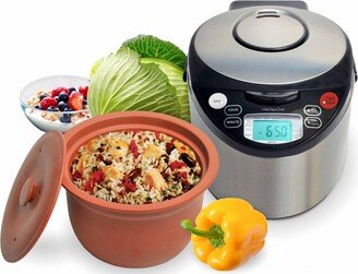 Smart Organic Digital Express - A Rice Slow Cooker, A Digital Steamer and A Yogurt Maker, 4.2 Qt