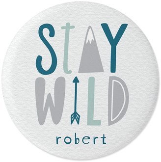 Pins: Adventure Stay Wild Pins, Large Circle, White