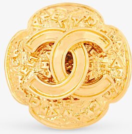 Womens Gold Pre-loved Chanel Gold-plated Brooch-AA