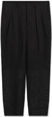 Mid-Rise Straight Leg Trousers-AN