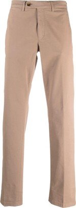 Straight-Leg Cotton Tailored Trousers