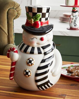 Nostalgia Snowman Cookie Jar-AA
