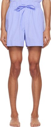 Blue Oversized Pyjama Shorts