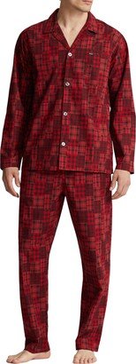 Plaid Patchwork Cotton Pajamas