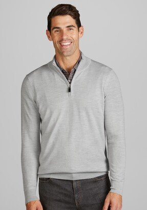 Big & Tall Men's Tailored Fit 1/4 Zip Merino Wool Sweater