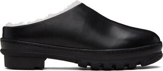 Black Waxed Clogs