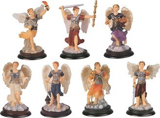 7-pc Miniature Archangels Statue Fantasy Decoration 3