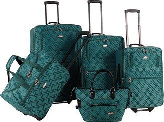 Pemberly Buckles 5Pc Luggage Set