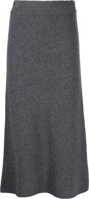 Kael cashmere midi skirt