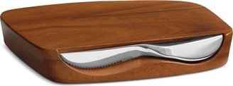 Barware Blend Bar Board with Knife - Brown/Silver