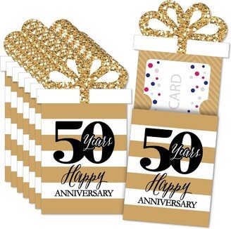 Big Dot of Happiness We Still Do - 50th Wedding Anniversary - Anniversary Party Money and Gift Card Sleeves - Nifty Gifty Card Holders - Set of 8
