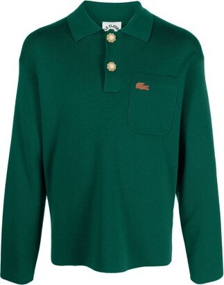 x le FLEUR wool polo shirt