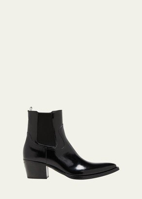 Texano Leather Western Chelsea Booties