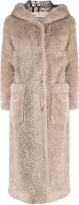 Faux-Fur Hooded Coat-AF