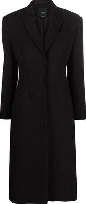 Concealed-Fastening Mid-Length Coat