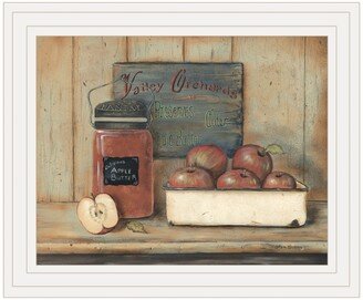 Apple Butter by Pam Britton, Ready to hang Framed print, White Frame, 17 x 14