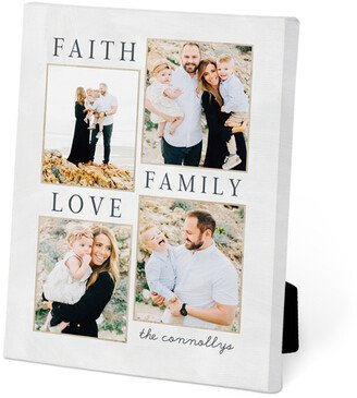 Easel Back Canvases: Faith Family Collage Easel Back Canvas, 5X7, No Frame, Easel Back Canvas, White